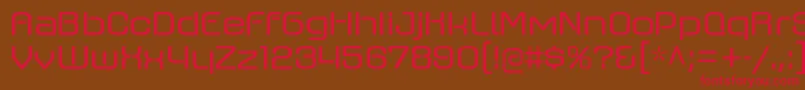 AxaxaxrgRegular Font – Red Fonts on Brown Background