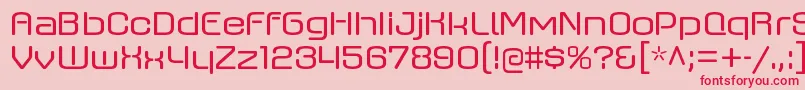 フォントAxaxaxrgRegular – ピンクの背景に赤い文字