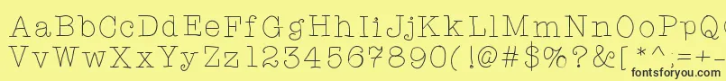 Tarjustamonday Font – Black Fonts on Yellow Background