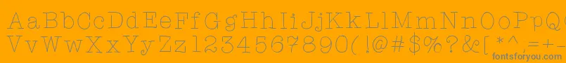 More about Tarjustamonday Font Tarjustamonday Font – Gray Fonts on Orange Background