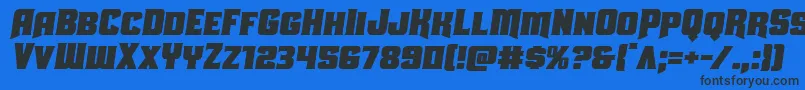 More about Uniongraysemital Font Uniongraysemital Font – Black Fonts on Blue Background