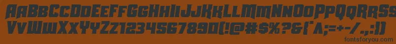 Uniongraysemital Font – Black Fonts on Brown Background