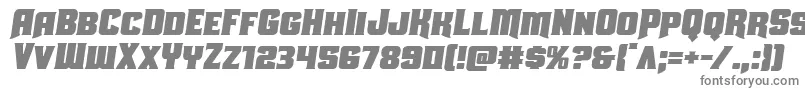 フォントUniongraysemital – 白い背景に灰色の文字