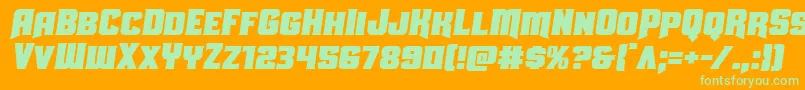 More about Uniongraysemital Font Uniongraysemital Font – Green Fonts on Orange Background