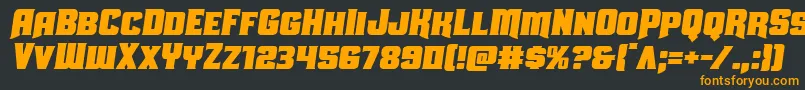 Uniongraysemital Font – Orange Fonts on Black Background