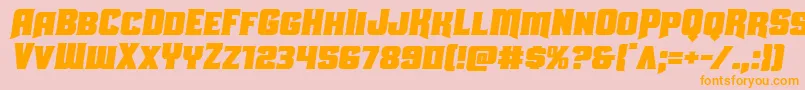 Uniongraysemital Font – Orange Fonts on Pink Background