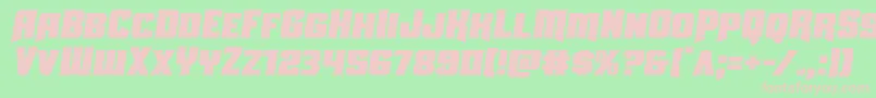 Uniongraysemital Font – Pink Fonts on Green Background