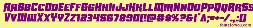 Uniongraysemital Font – Purple Fonts on Yellow Background
