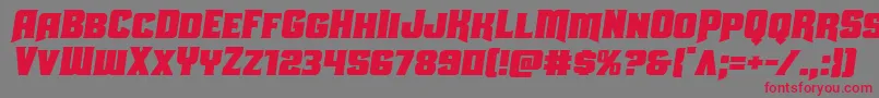 Uniongraysemital Font – Red Fonts on Gray Background