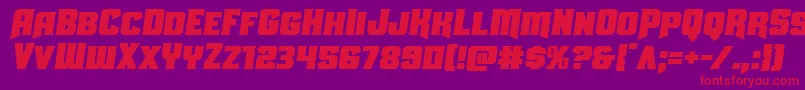 Uniongraysemital Font – Red Fonts on Purple Background