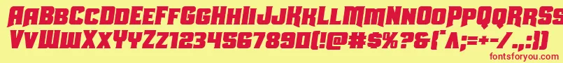 Uniongraysemital Font – Red Fonts on Yellow Background