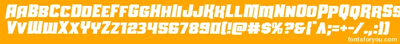 Uniongraysemital Font – White Fonts on Orange Background