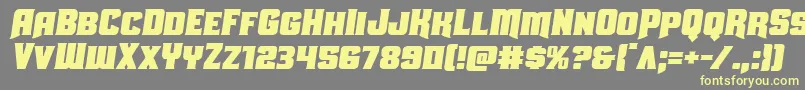 Uniongraysemital Font – Yellow Fonts on Gray Background