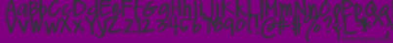 DjbMeAndMyShadow Font – Black Fonts on Purple Background