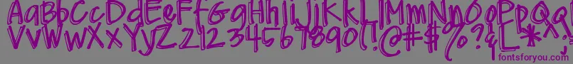 More about DjbMeAndMyShadow Font DjbMeAndMyShadow Font – Purple Fonts on Gray Background