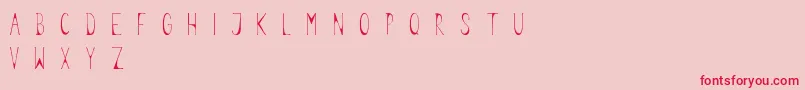 Legume Font – Red Fonts on Pink Background