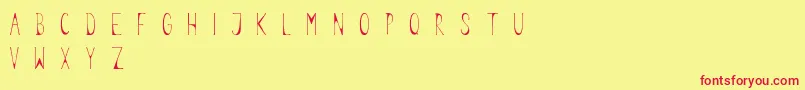 Legume Font – Red Fonts on Yellow Background