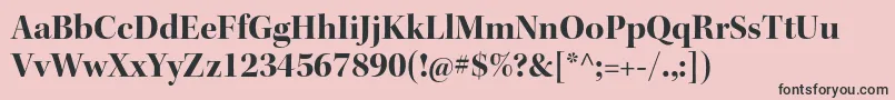 KeplerstdBolddisp Font – Black Fonts on Pink Background