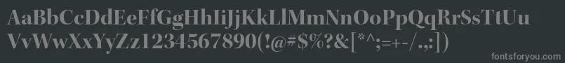 KeplerstdBolddisp Font – Gray Fonts on Black Background