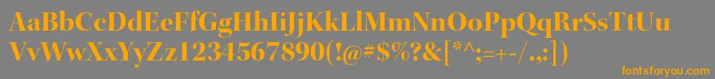 KeplerstdBolddisp Font – Orange Fonts on Gray Background