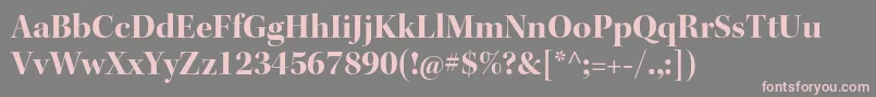 KeplerstdBolddisp Font – Pink Fonts on Gray Background