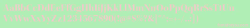 KeplerstdBolddisp Font – Pink Fonts on Green Background