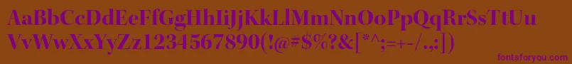 KeplerstdBolddisp Font – Purple Fonts on Brown Background