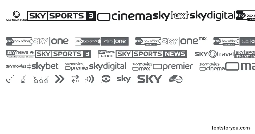 SkyTvChannelLogos Font – alphabet, numbers, special characters
