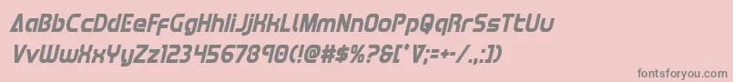Więcej informacji o czcionce Redlinecondital Czcionka Redlinecondital – szare czcionki na różowym tle