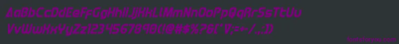 Redlinecondital Font – Purple Fonts on Black Background