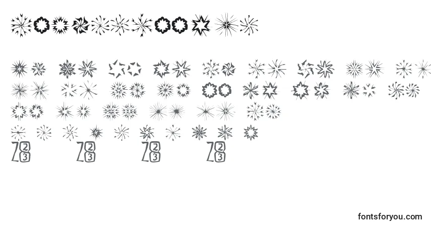Czcionka Zone23Foopy5 – alfabet, cyfry, specjalne znaki
