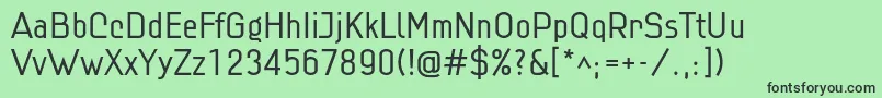 Шрифт Linlig – чёрные шрифты на зелёном фоне