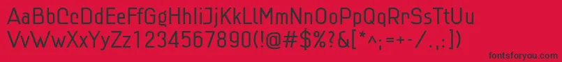 Linlig Font – Black Fonts on Red Background