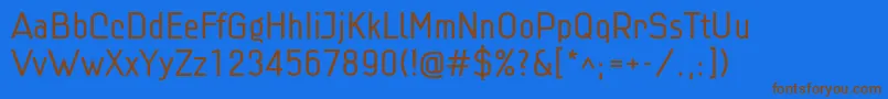 Linlig Font – Brown Fonts on Blue Background