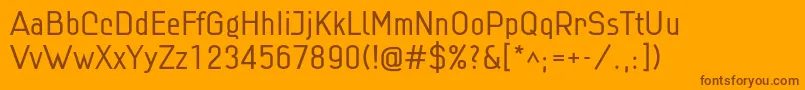 Linlig Font – Brown Fonts on Orange Background