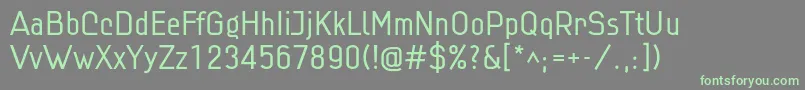 Linlig Font – Green Fonts on Gray Background