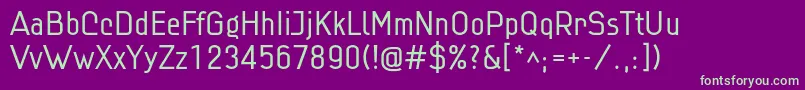 Linlig Font – Green Fonts on Purple Background