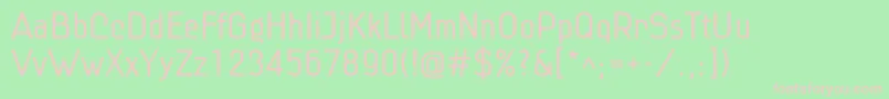 Linlig Font – Pink Fonts on Green Background