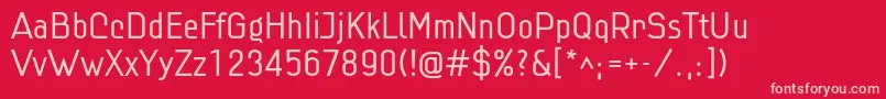 Linlig Font – Pink Fonts on Red Background