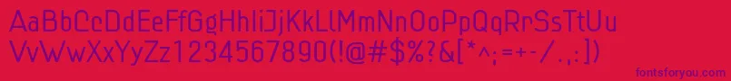 Linlig Font – Purple Fonts on Red Background