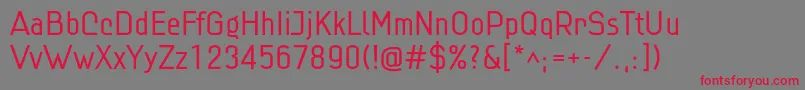 Linlig Font – Red Fonts on Gray Background