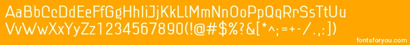 Linlig Font – White Fonts on Orange Background