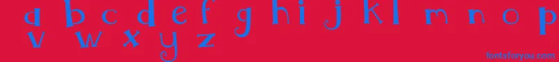 Lisätietoja MtfWhimsy-fontista MtfWhimsy-fontti – siniset fontit punaisella taustalla