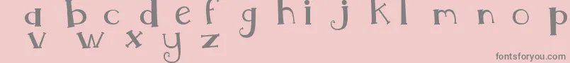 MtfWhimsy Font – Gray Fonts on Pink Background