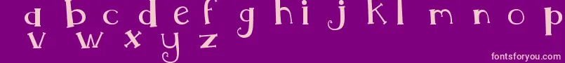 MtfWhimsy Font – Pink Fonts on Purple Background