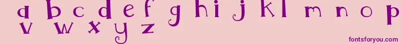 MtfWhimsy Font – Purple Fonts on Pink Background