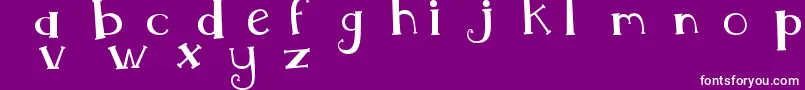 MtfWhimsy Font – White Fonts on Purple Background