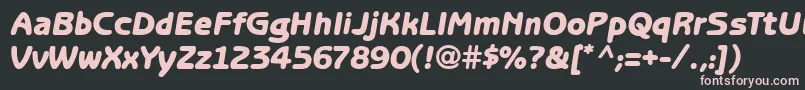 TubularRegular Font – Pink Fonts on Black Background