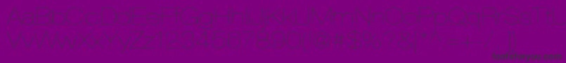 HelveticaneueltstdUltltex Font – Black Fonts on Purple Background