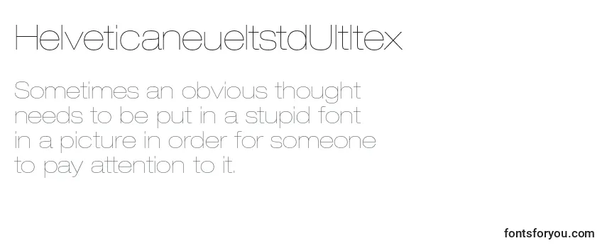 Шрифт HelveticaneueltstdUltltex